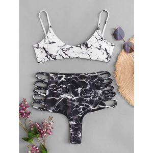 Marble Swimsuit Set